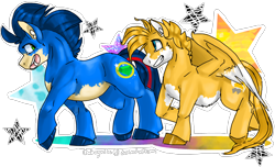 Size: 2300x1400 | Tagged: safe, artist:galaxynite, pony, gimp, male, miles "tails" prower, ponified, sonic the hedgehog, sonic the hedgehog (series)