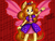 Size: 3129x2362 | Tagged: safe, artist:anggrc, adagio dazzle, equestria girls, g4, my little pony equestria girls: rainbow rocks, female, fin wings, high res, ponied up, solo