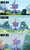 Size: 652x1088 | Tagged: safe, edit, edited screencap, screencap, equestria girls, g4, my little pony equestria girls: rainbow rocks, season 4, season 5, all new, comparison, continuity, hub logo, logo, mountain, ponyville, scenery, the hub, twilight's castle, waterfall