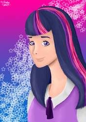 Size: 3508x4961 | Tagged: safe, artist:erikagore, twilight sparkle, human, g4, female, humanized, solo