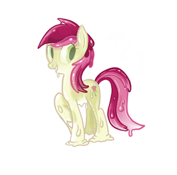 Size: 1920x1895 | Tagged: safe, artist:fiona, roseluck, earth pony, goo, goo pony, original species, pony, g4, female, mare, solo