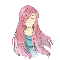 Size: 2000x2000 | Tagged: safe, artist:blossomdash, fluttershy, human, g4, female, high res, humanized, solo
