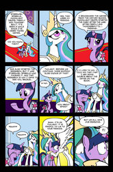 Size: 1024x1548 | Tagged: safe, artist:leon-z, princess celestia, twilight sparkle, alicorn, pony, comic:returns endings & beginnings, g4, canterlot castle, comic, female, mare, twilight sparkle (alicorn)