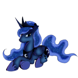 Size: 1280x1280 | Tagged: safe, artist:squiby-327, princess luna, ask posey, g4, ask, female, solo, tumblr