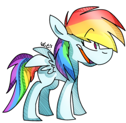 Size: 1024x994 | Tagged: safe, artist:dizzee-toaster, rainbow dash, pony, g4, female, simple background, solo, transparent background