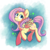 Size: 350x350 | Tagged: safe, artist:partycannoninc, fluttershy, g4, female, pixel art, solo