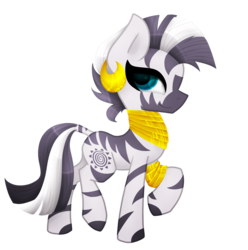 Size: 1557x1570 | Tagged: safe, artist:zmei-kira, zecora, zebra, g4, female, simple background, smiling, solo, transparent background, younger
