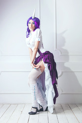 Size: 733x1100 | Tagged: safe, artist:tajfu, rarity, human, g4, cosplay, irl, irl human, photo