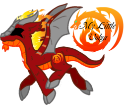 Size: 593x501 | Tagged: safe, dracony, longma, hyrule warriors, ponified, solo, the legend of zelda, volga