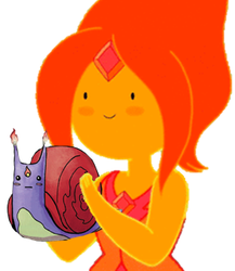 Size: 294x338 | Tagged: safe, adventure time, barely pony related, crossover, fire snail, flame princess, male