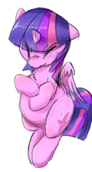 Size: 374x700 | Tagged: safe, artist:dddddd2, twilight sparkle, alicorn, pony, g4, chubby, fat, female, mare, solo, twilight sparkle (alicorn)