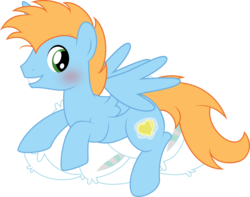 Size: 2128x1675 | Tagged: safe, artist:daydreamsyndrom, oc, oc only, oc:harmony star, alicorn, pegasus, pony, alicorn oc, blushing, cute, green eyes, grin, looking at you, male, pillow, prone, simple background, smiling, solo, spread wings, stallion, transparent background, vector