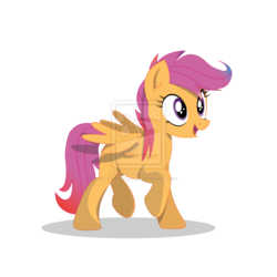 Size: 1024x1024 | Tagged: dead source, safe, artist:mr-chaoz, scootaloo, pegasus, pony, g4, deviantart watermark, female, mare, obtrusive watermark, older, simple background, solo, teenager, transparent background, watermark