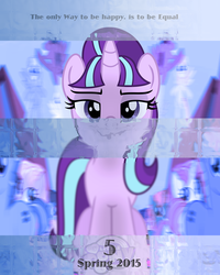 Size: 2400x3000 | Tagged: safe, starlight glimmer, g4, season 5, the cutie map, equal town banner, high res, smug, smuglight glimmer