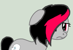 Size: 762x523 | Tagged: safe, oc, oc only, oc:miss eri, black and red mane, emo, sad, two toned mane