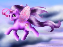 Size: 700x525 | Tagged: safe, artist:flyingpony, tiddly wink, breezie, g3, female, solo