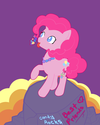 Size: 600x750 | Tagged: safe, artist:strawberryfountains, pinkie pie, g4, female, rock candy necklace, solo