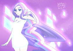 Size: 1280x894 | Tagged: safe, artist:jonfawkes, rarity, human, g4, 30 minute art challenge, elf ears, humanized, rainbow power