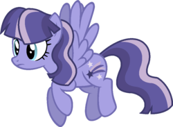 Size: 868x636 | Tagged: safe, artist:archerinblue, artist:fillivanilli, oc, oc only, oc:milky way, pegasus, pony, g4, female, mare, offspring, parent:flash sentry, parent:twilight sparkle, parents:flashlight