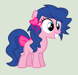 Size: 680x656 | Tagged: safe, artist:archerinblue, artist:fillivanilli, oc, oc only, oc:sweet tooth, g4, crack shipping, cute, female, filly, offspring, parent:flash sentry, parent:pinkie pie, parents:pinkiesentry, simple background