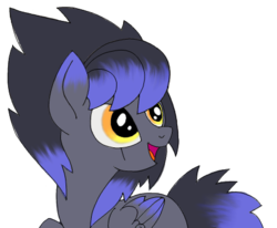 Size: 450x371 | Tagged: safe, artist:divergentassailant, oc, oc only, oc:deft serenity, pegasus, pony, scar, smiling