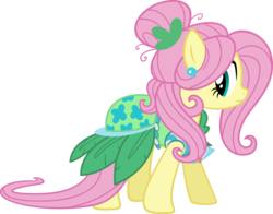 Size: 6000x4709 | Tagged: safe, artist:slb94, fluttershy, g4, absurd resolution, clothes, dress, female, simple background, solo, transparent background, vector