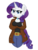 Size: 3264x4352 | Tagged: safe, artist:partypievt, rarity, unicorn, anthro, g4, clothes, female, simple background, solo, transparent background