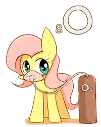 Size: 800x1000 | Tagged: safe, artist:joycall6, part of a set, fluttershy, series:joycall6's periodic table, g4, blushing, chemistry, cute, female, looking at you, oxygen, periodic table, respirator, shyabetes, solo