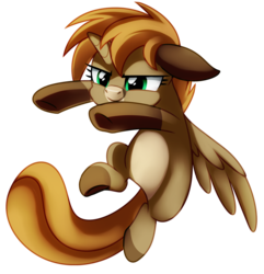 Size: 948x984 | Tagged: safe, artist:pepooni, oc, oc only, oc:gari, alicorn, pony, alicorn oc, cute, floppy ears, glare, simple background, smirk, solo, spread wings, transparent background