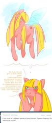 Size: 498x1178 | Tagged: artist needed, safe, berry bright, flutter pony, ask berry bright, g2, ask, female, race swap, solo, tumblr