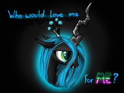 Size: 2000x1500 | Tagged: safe, artist:joiehope, queen chrysalis, changeling, changeling queen, g4, crying, female, sad, solo