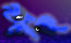 Size: 1280x783 | Tagged: safe, artist:raveyard, princess luna, g4, female, prone, solo