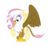 Size: 1280x1176 | Tagged: safe, fluttershy, gilda, griffon, g4, female, fusion, lesbian, ship:gildashy, shipping, simple background, transparent background, wat, we have become one, what has magic done