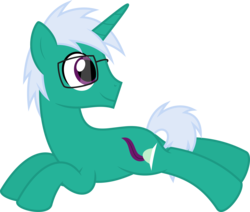 Size: 7549x6400 | Tagged: safe, artist:parclytaxel, oc, oc only, oc:bellfeather, pony, unicorn, .svg available, absurd resolution, glasses, male, ponified, prone, simple background, solo, spectacles, stallion, transparent background, vector