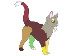 Size: 2048x1536 | Tagged: safe, artist:fiona brown, discord, cat, g4, male, solo, species swap