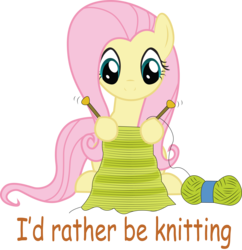 Size: 5357x5534 | Tagged: safe, artist:swivel-zimber, fluttershy, pony, g4, absurd resolution, female, knitting, simple background, sitting, solo, transparent background, vector, yarn