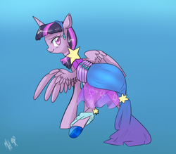 Size: 1024x896 | Tagged: safe, artist:rflzqt, twilight sparkle, alicorn, pony, g4, clothes, dress, female, mare, solo, twilight sparkle (alicorn)