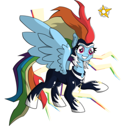 Size: 2816x2786 | Tagged: safe, artist:amberpendant, rainbow dash, zapp, g4, power ponies (episode), female, high res, power ponies, simple background, solo, transparent background