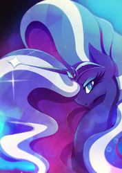 Size: 1358x1920 | Tagged: safe, artist:rariedash, nightmare rarity, pony, unicorn, g4, female, horn, mare, solo