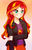 Size: 687x1065 | Tagged: safe, artist:iyumei, sunset shimmer, equestria girls, g4, clothes, cute, female, human coloration, jacket, leather jacket, shimmerbetes, skirt, solo