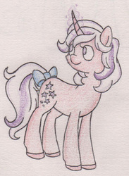 Size: 702x961 | Tagged: safe, artist:hitokage195, twilight, g1, female, solo, traditional art