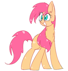 Size: 406x424 | Tagged: artist needed, safe, tropical spring, earth pony, pony, g4, background pony, female, mare, simple background, solo, white background