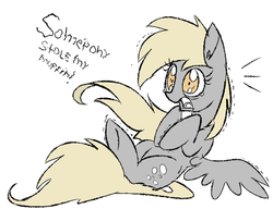 Size: 571x439 | Tagged: safe, artist:aureai, derpy hooves, pegasus, pony, g4, female, mare, solo