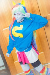 Size: 730x1094 | Tagged: safe, artist:cosplayhazard, rainbow dash, human, equestria girls, g4, cosplay, irl, irl human, photo