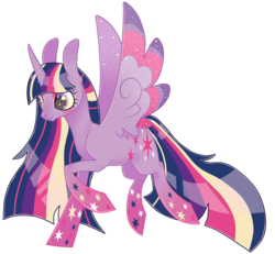 Size: 3305x3053 | Tagged: safe, twilight sparkle, alicorn, pony, g4, eyeshadow, female, high res, rainbow power, simple background, solo, transparent background, twilight sparkle (alicorn)