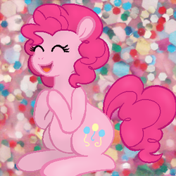 Size: 350x350 | Tagged: safe, artist:cakefluff, pinkie pie, g4, female, solo