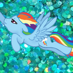 Size: 350x350 | Tagged: safe, artist:cakefluff, rainbow dash, g4, female, solo