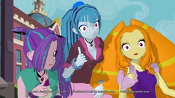 Size: 1022x575 | Tagged: safe, artist:xxxsketchbookxxx, adagio dazzle, aria blaze, sonata dusk, equestria girls, g4, 3d, mmd, moymoy palaboy, the dazzlings