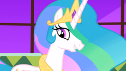 Size: 1366x768 | Tagged: safe, screencap, princess celestia, g4, the best night ever, female, solo