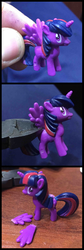 Size: 1020x3047 | Tagged: safe, twilight sparkle, alicorn, pony, g4, alicorn drama, drama, female, irl, mare, merchandise, op is a duck, op is trying to start shit, photo, solo, toy, toy abuse, twilight sparkle (alicorn), why
